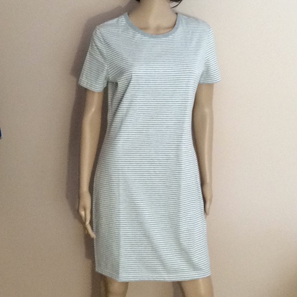 Basic Equipment Striped Tee Shirt Dress - Picture 1 of 6